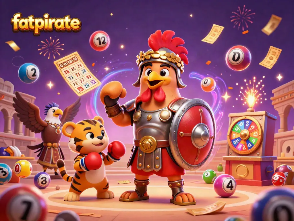 Experience the excitement of FatPirate Casino with thrilling games and bonuses, highlighted in a vibrant illustration.